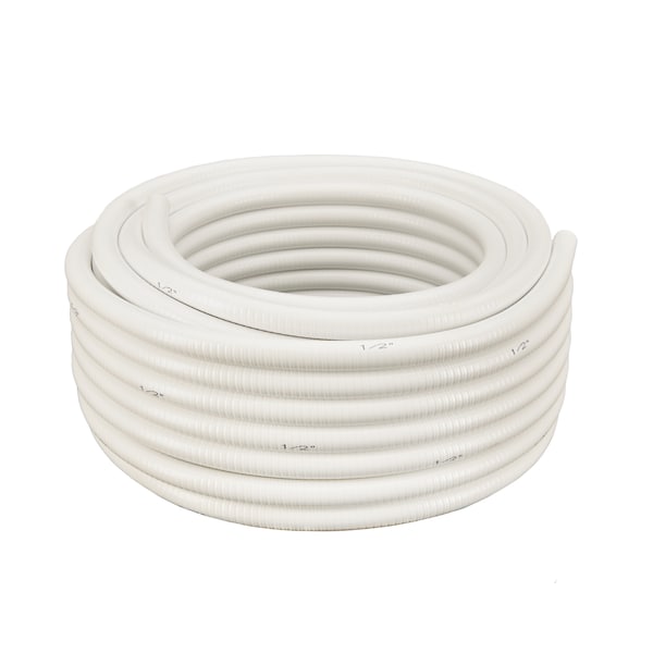 Hydromaxx 3"x100Ft White Flexible PVC Pipe WF300100